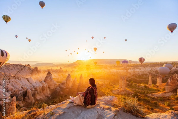 Obraz Hot air balloons in Cappadocia