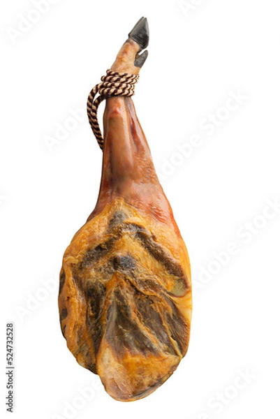 Obraz Typical Cured spanish serrano ham leg