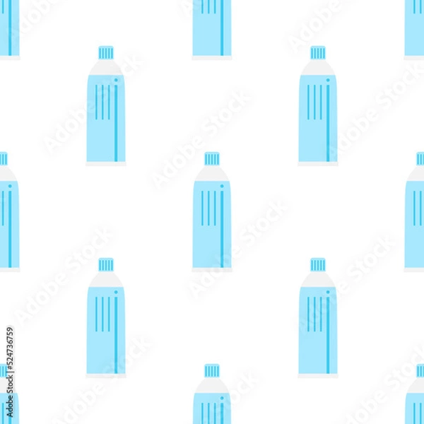 Fototapeta seamless pattern with tube of cream, vector illustration