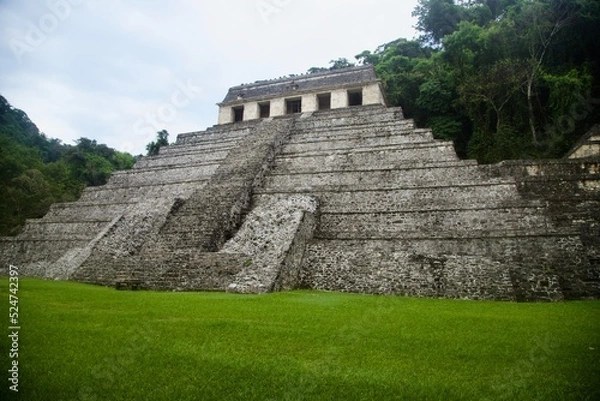 Obraz mayan pyramid in palenque