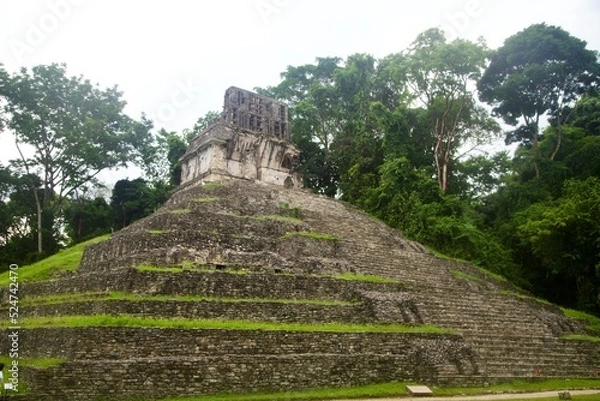 Obraz ancient mayan pyramid