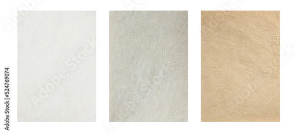 Obraz Set of paper background texture. in A4 size for design work cover book presentation. brochure layout and  flyers poster template.