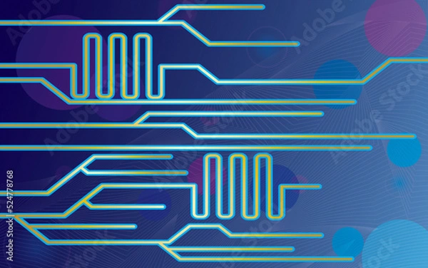 Fototapeta Artificial Intelligence Web Technology Background