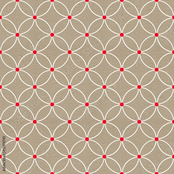 Obraz textured paper with seamless pattern