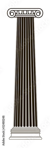 Obraz old-style greece column