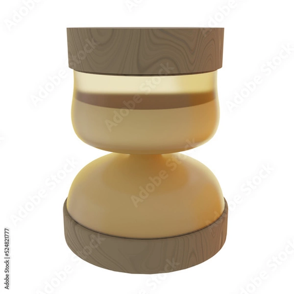Fototapeta 3d illustration hourglass icon with game theme