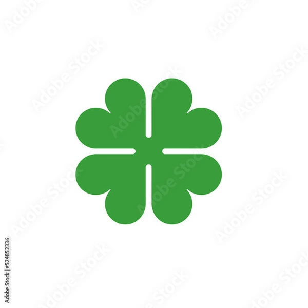 Obraz four leaf cover vector good luck symbol.