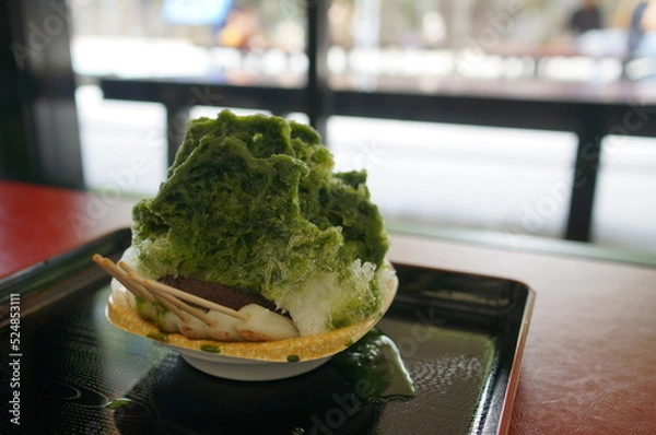 Fototapeta 抹茶のかき氷