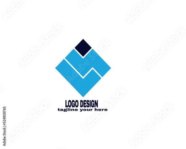 Fototapeta modern and simple logo design concept . logo for company vector file eps 10. logo with simple and gradient color template