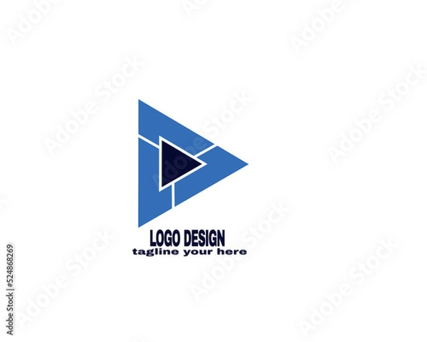 Fototapeta modern and simple logo design concept . logo for company vector file eps 10. logo with simple and gradient color template