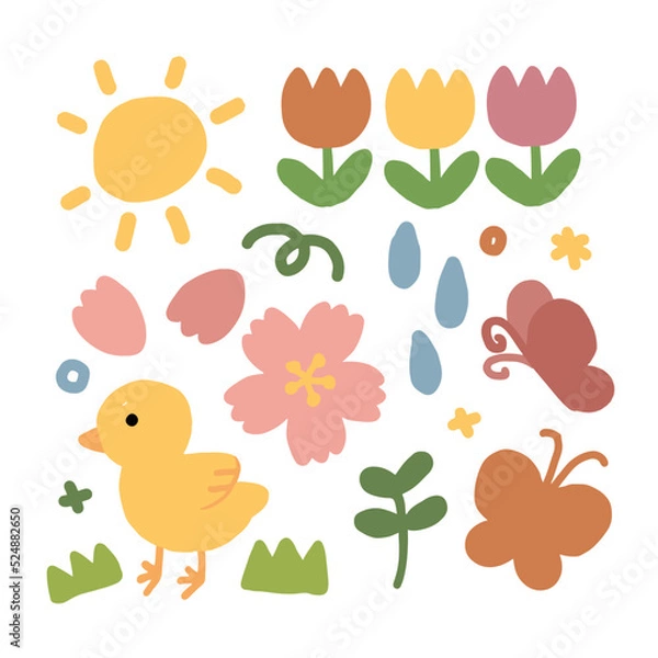 Obraz set of spring