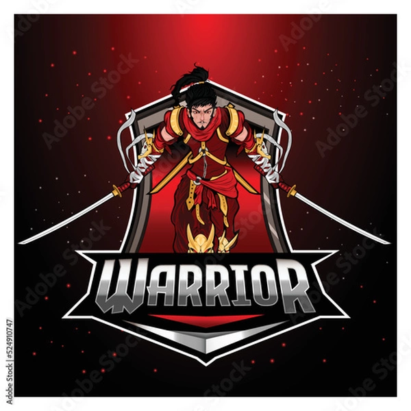 Obraz Modern warrior logo template