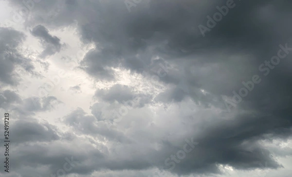 Fototapeta The rain clouds that were formed causing a thunderstorm