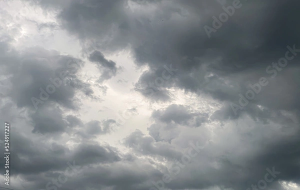 Fototapeta The rain clouds that were formed causing a thunderstorm
