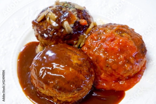 Obraz ３つのハンバーグ