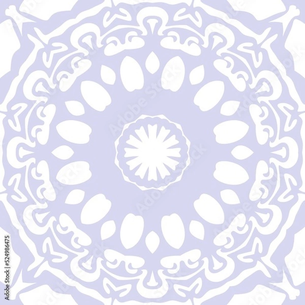 Fototapeta ornamental round lace pattern vector design abstract pattern design modern style mandala design 