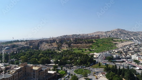Fototapeta Aerial view of Şanlıurfa City in Turkey