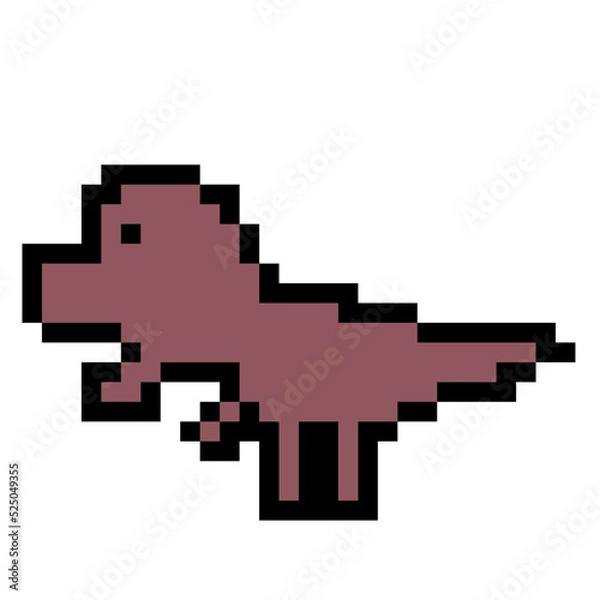 Fototapeta ドット絵ティラノサウルス