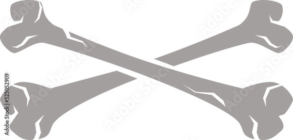 Obraz Halloween element. Bones crossed icon