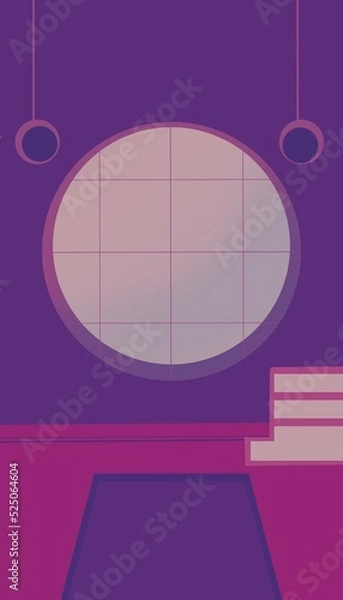 Obraz Interior design digital illustration