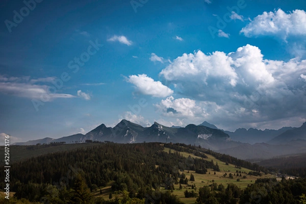 Obraz mountains and clouds