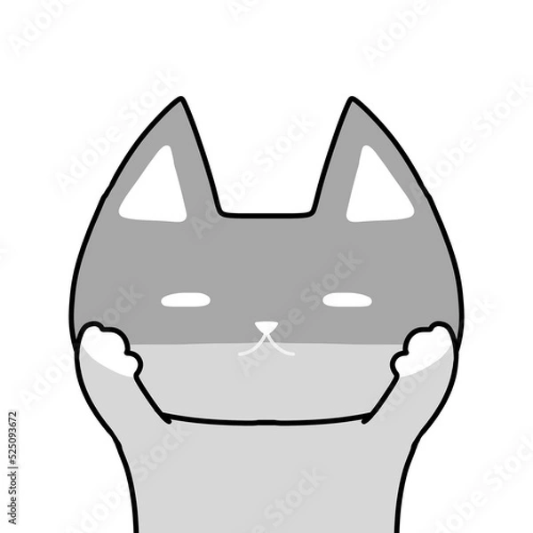 Obraz 白目絶望不安猫