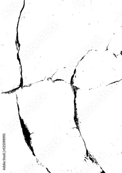 Obraz Distress grunge texture abstract background vector. Abandoned road, old dirty sidewalk. Aged cement, battered pavement. Black and white damaged footpath, crack concrete, bad condition rough wall art.