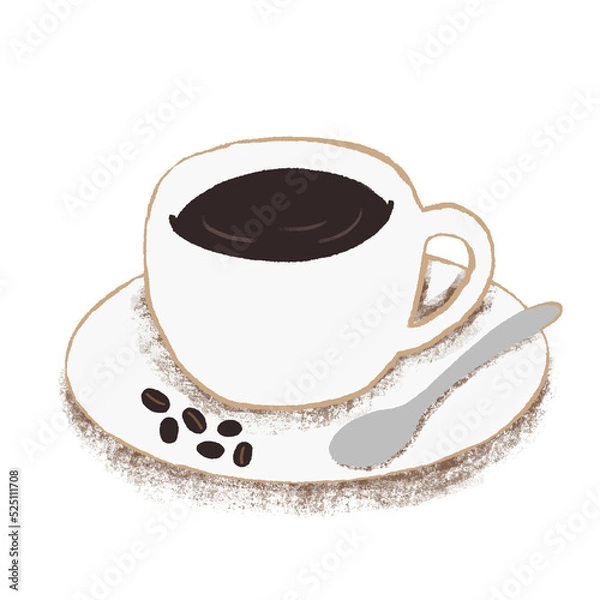 Obraz コーヒーとコーヒー豆