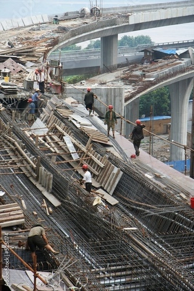 Obraz Highway under construction in Chongqing