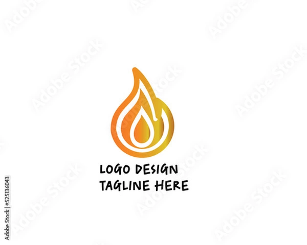Fototapeta simple and modern logo design concept especially designed for the company with gradient and unique color theme. vector file eps 10