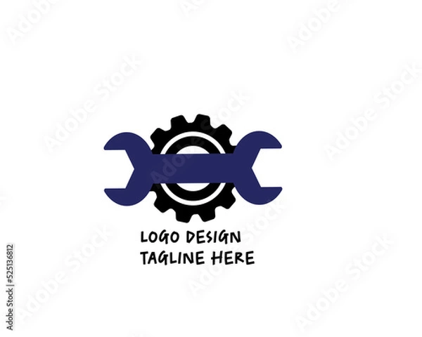 Fototapeta simple and modern logo design concept especially designed for the company with gradient and unique color theme. vector file eps 10