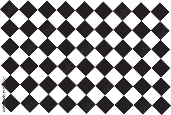 Fototapeta Beautiful patterned background for decorative plaid, argyle fabric, black.