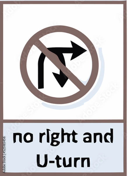 Obraz traffic signs design