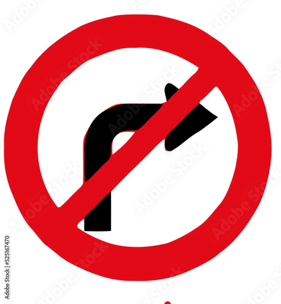 Obraz traffic signs design