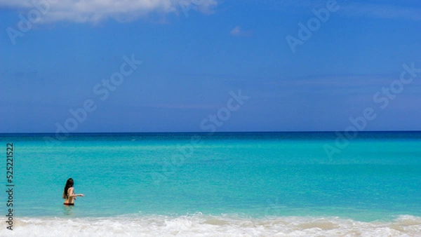 Obraz person on the beach