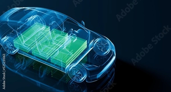 Obraz Solid State Battery EV Electric Vehicle Energy Technology Lidar