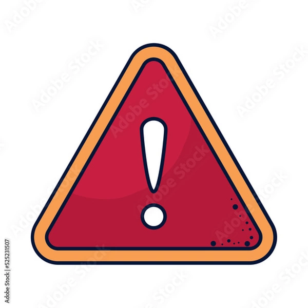 Obraz caution sign icon