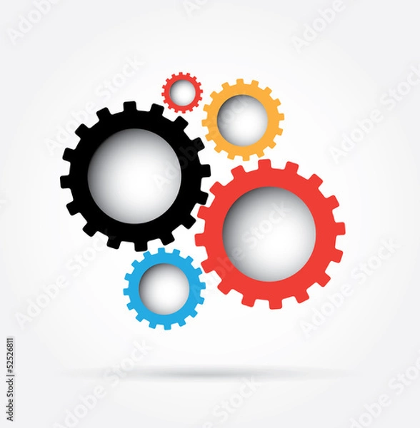 Obraz colorful gears