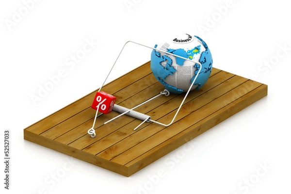 Obraz Globe in mousetrap.