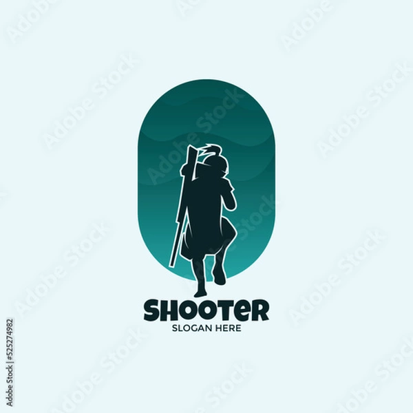 Obraz Logo shooter classic style
