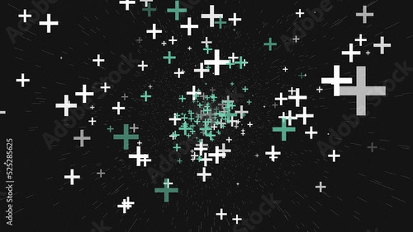 Fototapeta Plus sign Multi Colored Backgrounds