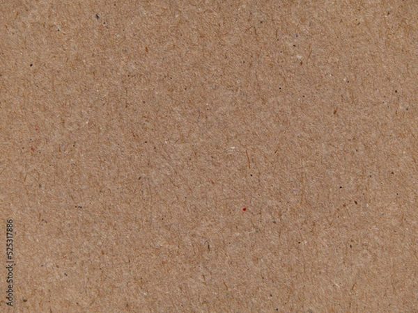 Obraz Texture of brown kraft paper, paper background. Macro of a sheet of paper, background texture. Close-up paper surface structure