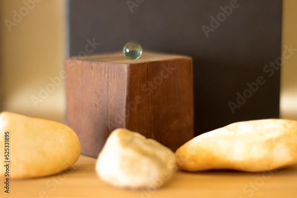 Obraz Glass ball rocks