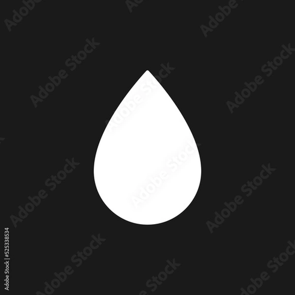 Fototapeta Blur dark mode glyph ui icon. Bokeh effect. Simple filled line element. User interface design. White silhouette symbol on black space. Solid pictogram for web, mobile. Vector isolated illustration