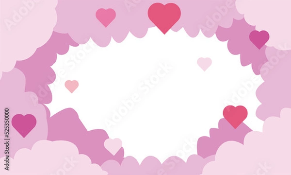 Obraz love symbol and icon illustration for happy valentine day