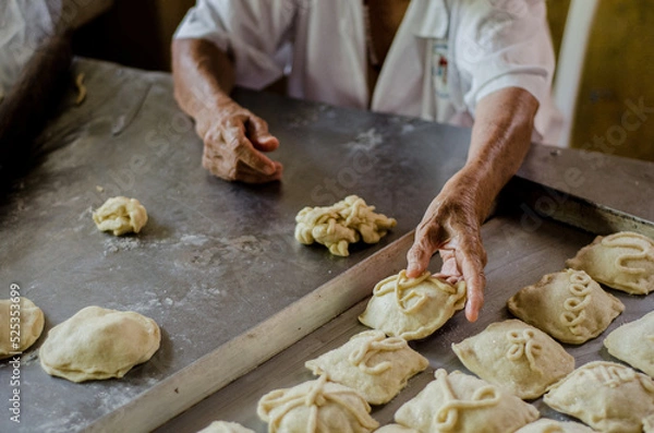 Obraz dough on the table