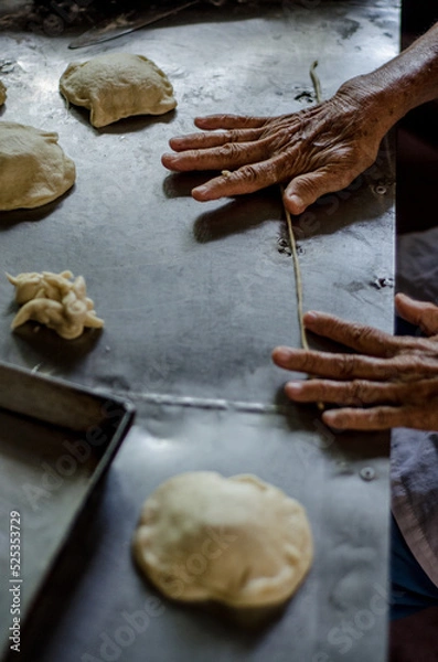 Obraz dough on the table