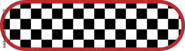 Fototapeta cute aesthetic checkers planner banner tag label masking tape decoration