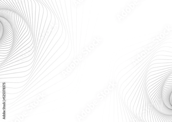 Obraz white abstract background, clean wave signal pattern , online communication