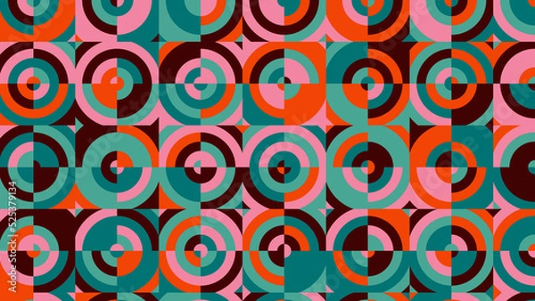 Obraz colorful geometric pattern, seamless wallpaper
